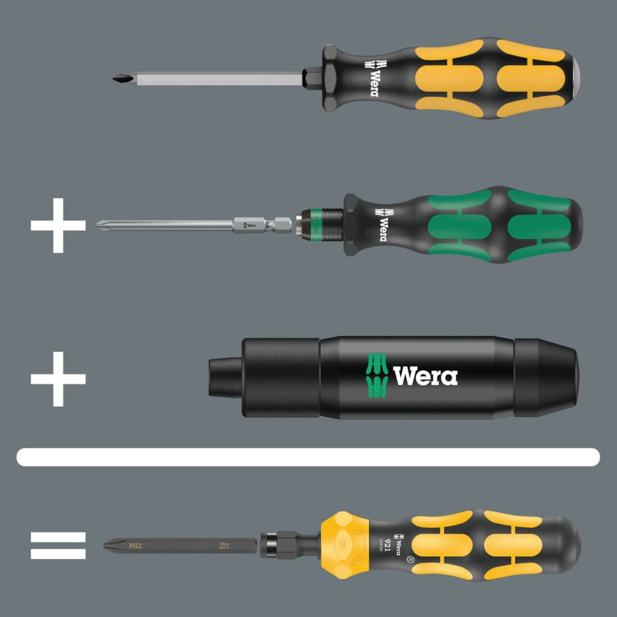Wera Kraftform Kompakt 900 Set 1, 19-teilig
