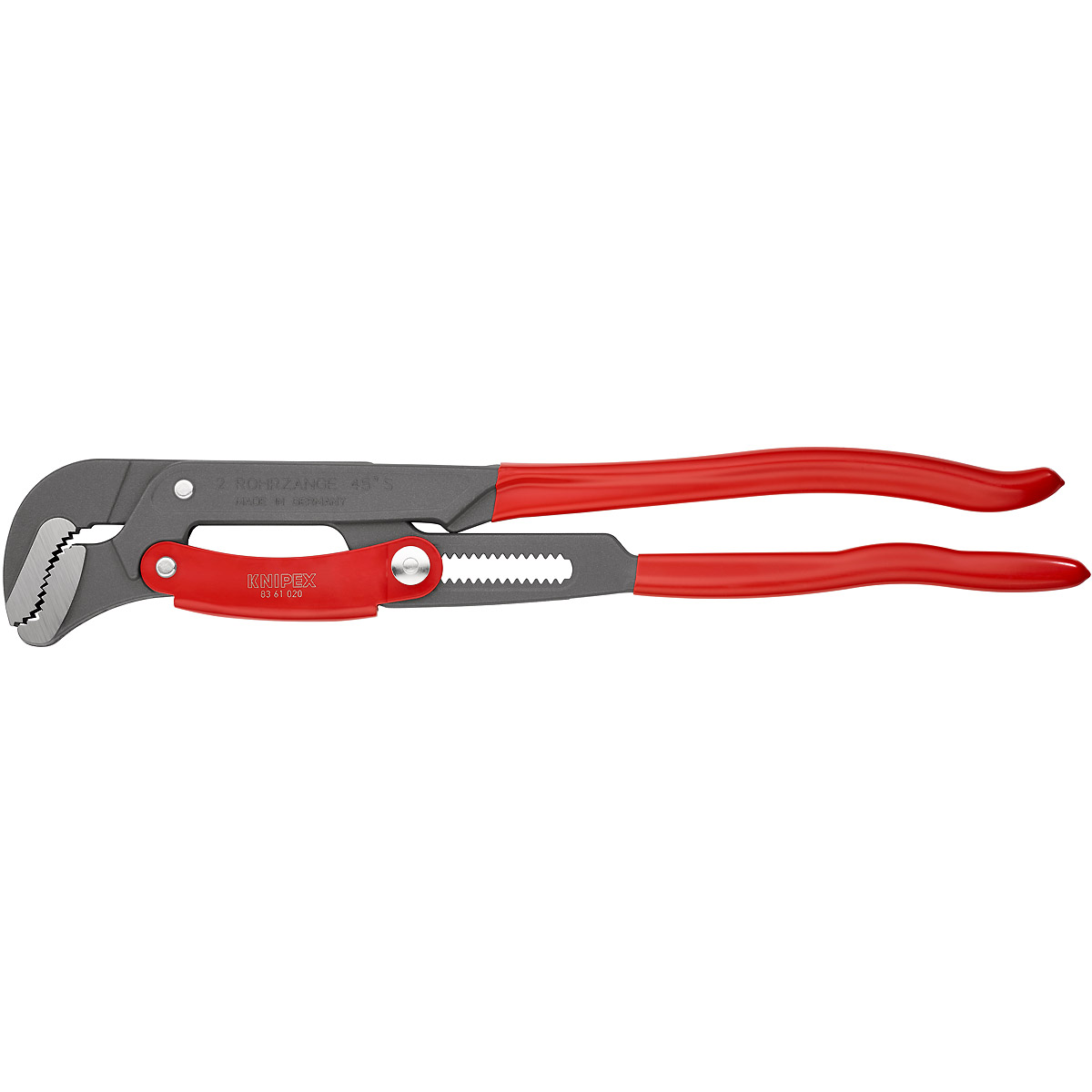 KNIPEX Rohrzange S-Maul mit Schnelleinstellung 560 mm grau pulverbeschichtet