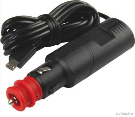 HERTH&BUSS Ladekabel, Zigarettenanzünder, 12 - 24 V, mit Micro USB - Stecker