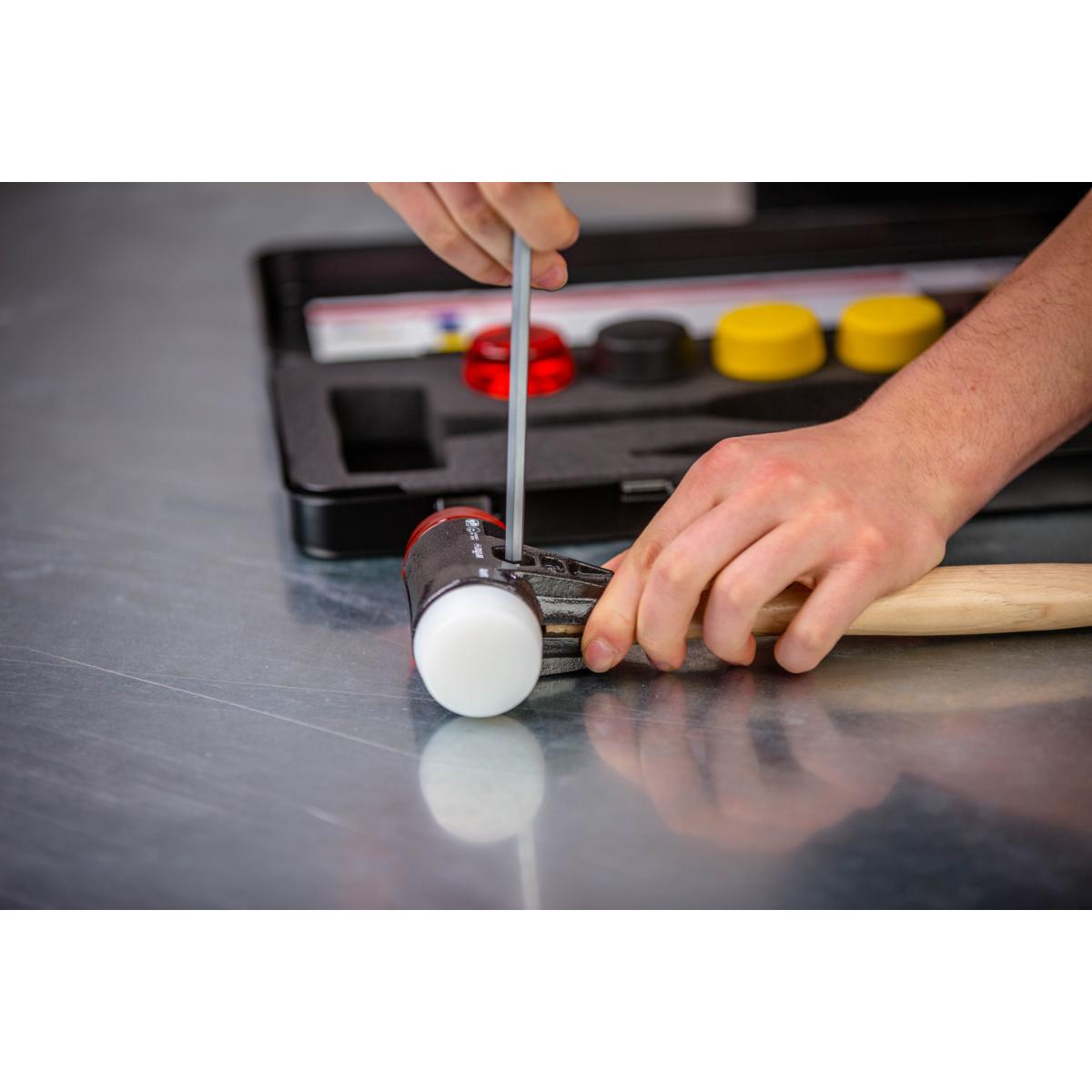 Wiha Schonhammer Set Safety mit gemischten Schlagköpfen 9-teilges Set mit Box
