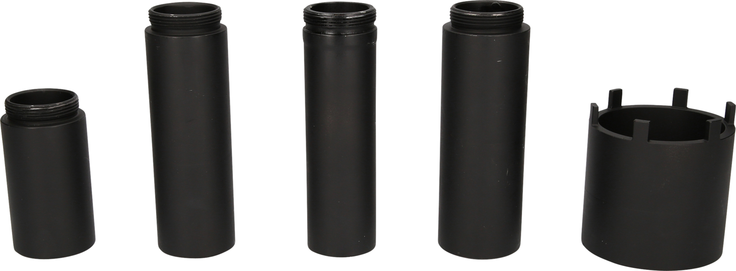 KS Tools Nutmuttern-Schlüssel-Satz mit 4 Führungsrohren für Mercedes, Ø 63 mm , 5-tlg
