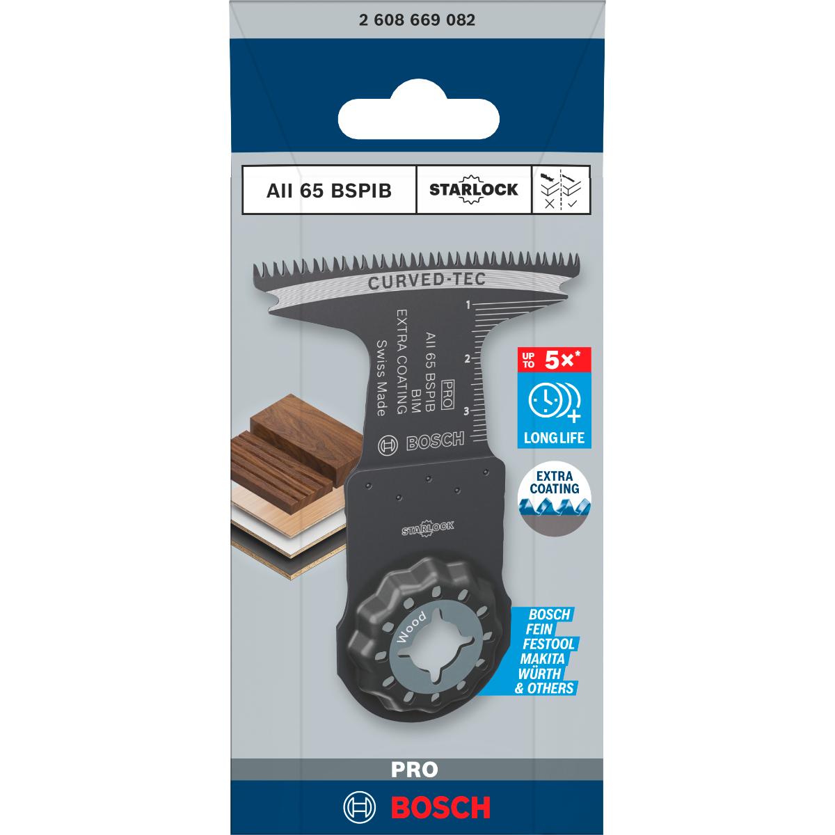 Bosch PRO AII 65 BSPIB Blatt für Multifunktionswerkzeuge,65 x 40 mm