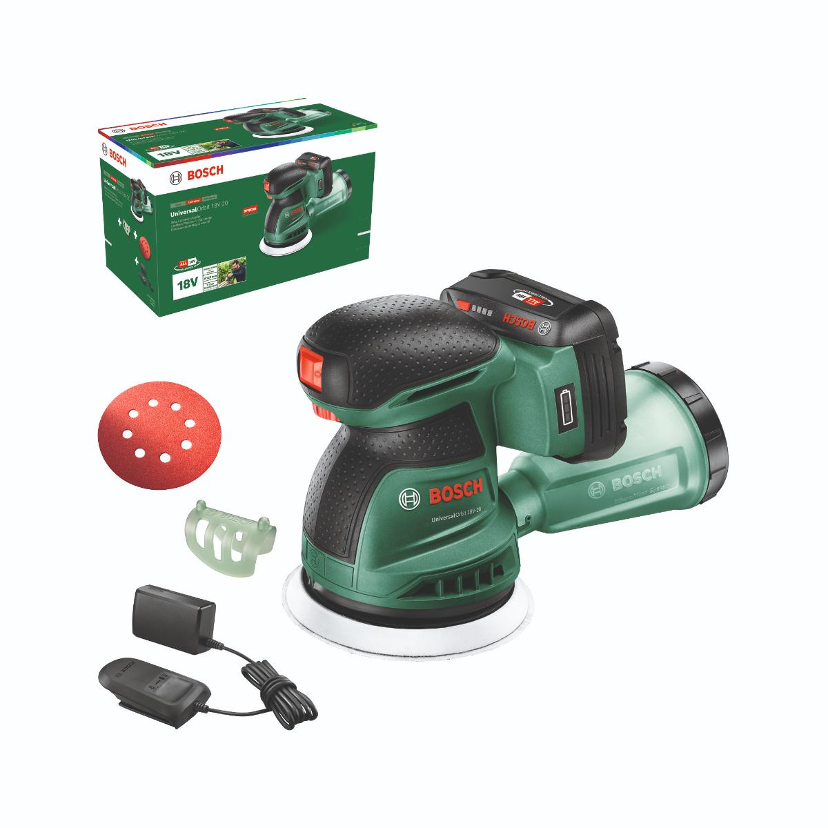 Bosch Akku-Exzenterschleifer UniversalOrbit 18V-20