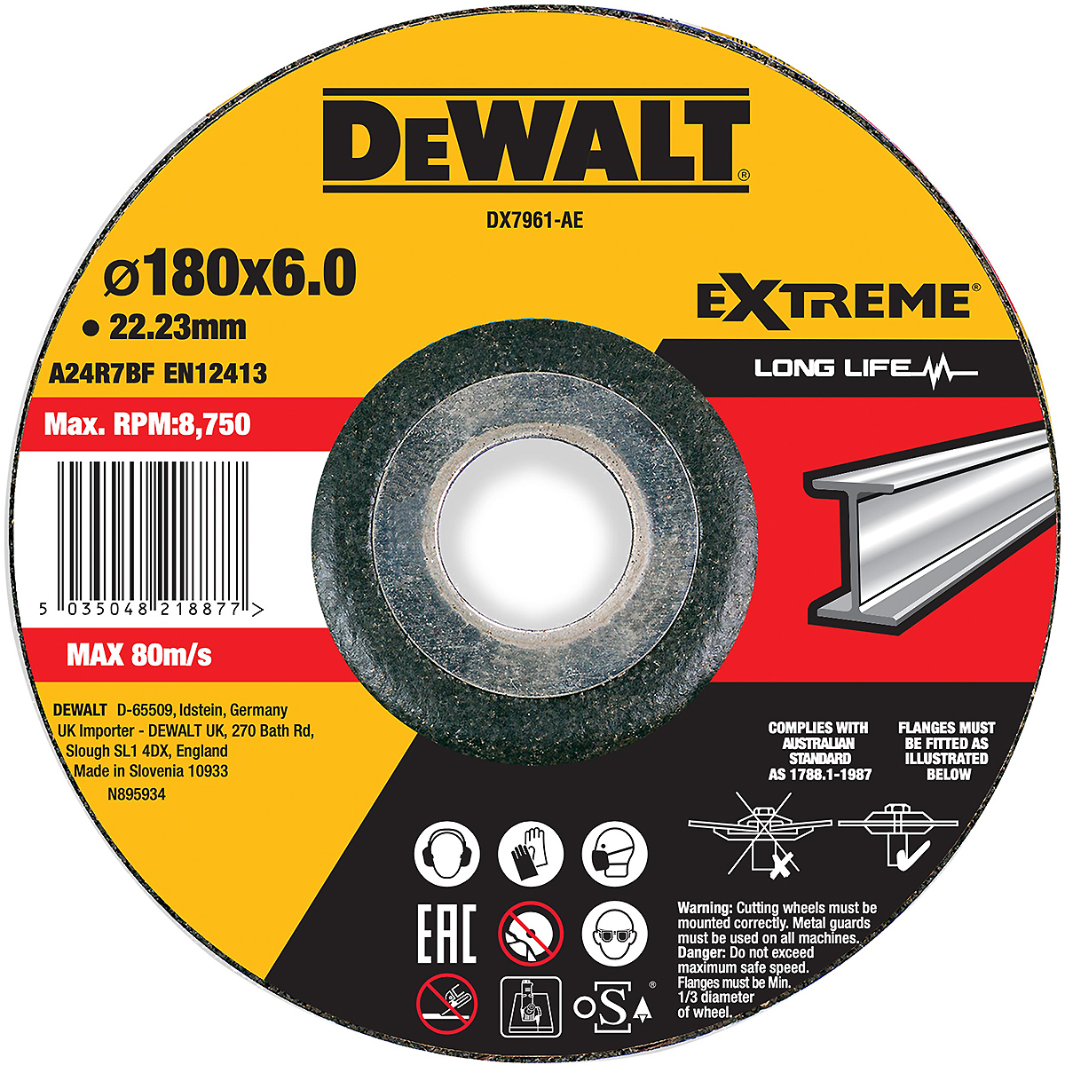 DEWALT EXTREME Schruppscheibe Metall