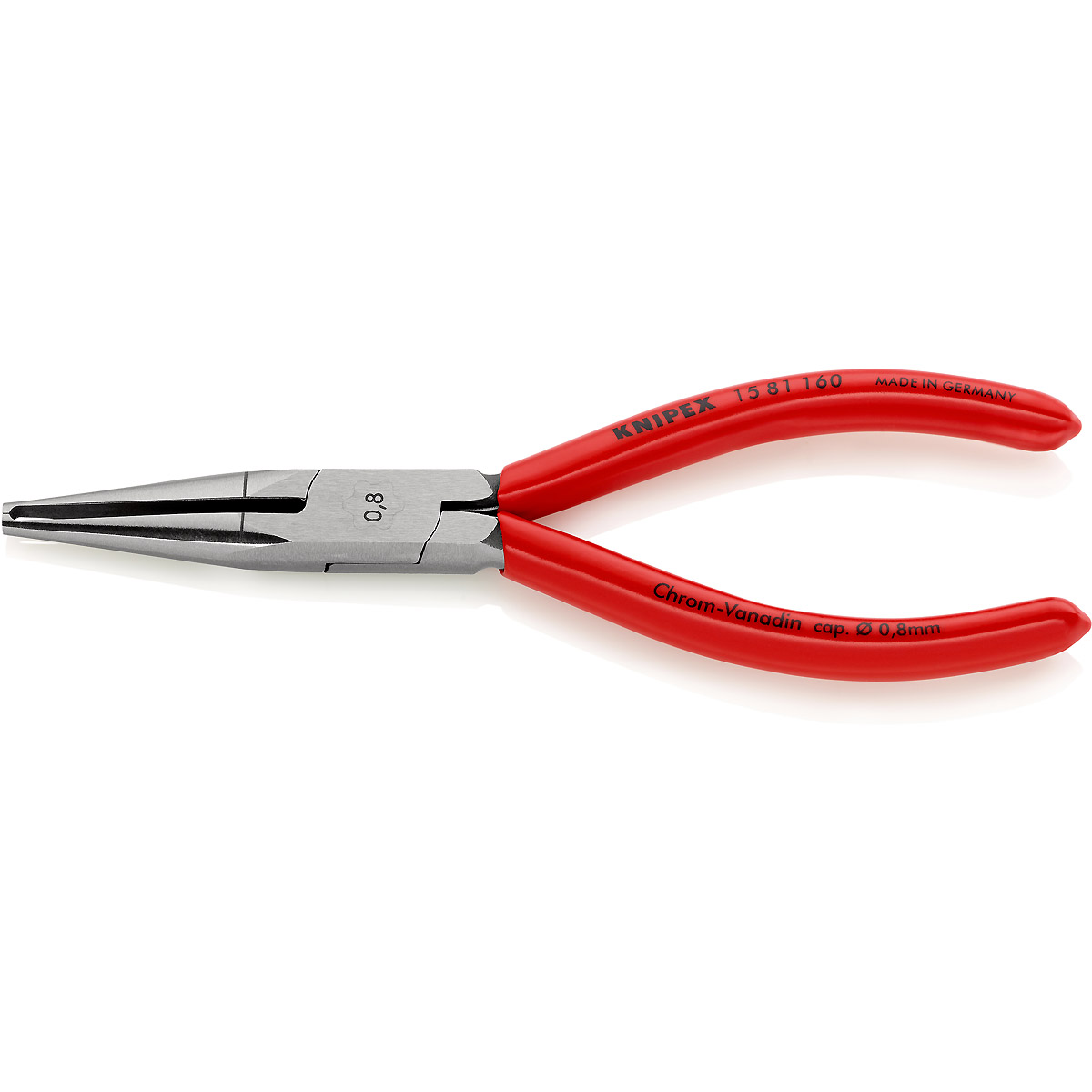 KNIPEX Abisolierzange 160 mm mit Kunststoff überzogen poliert