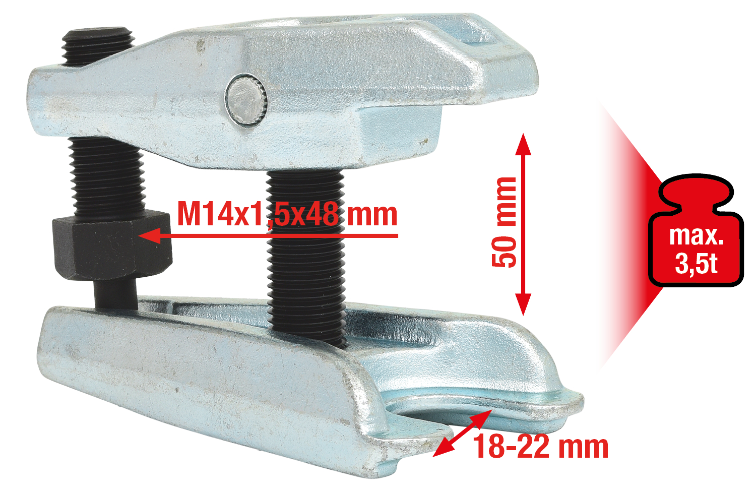 KS Tools Universal-Kugelgelenk-Ausdrücker, 18-22mm