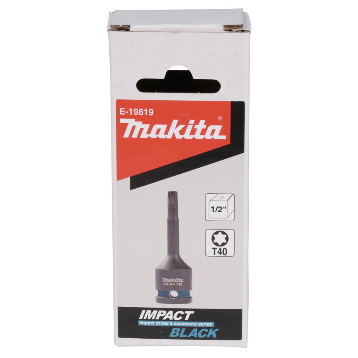 Makita Impact Black T-Schlagnuss 1/2 Zoll 78 mm lang - CR-MO - Impact Black