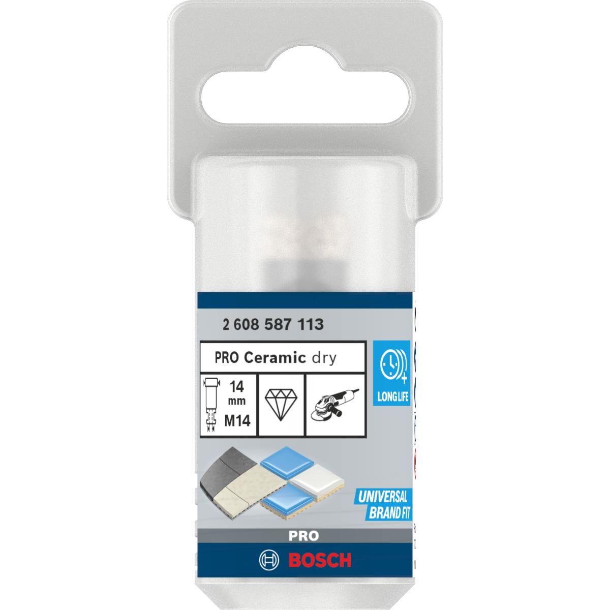 Bosch PRO Diamanttrockenbohrer Dry Speed Best for Ceramic, 14 x 30 mm