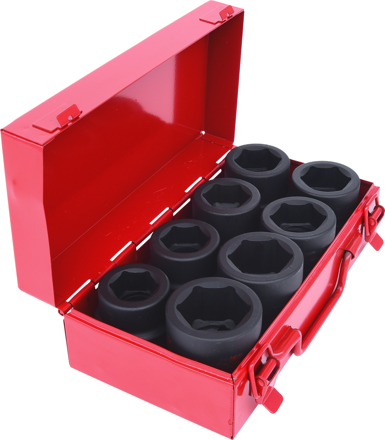 KS Tools 1" Sechskant-Kraft-Stecknuss-Satz, kurz, 8-tlg
