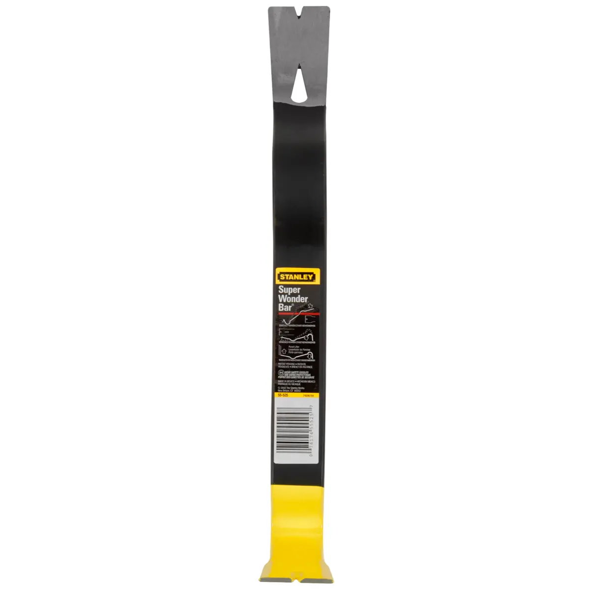 STANLEY Nageleisen Super Wonder bar 38 cm m. abgeflachter Nut Karbonstahl