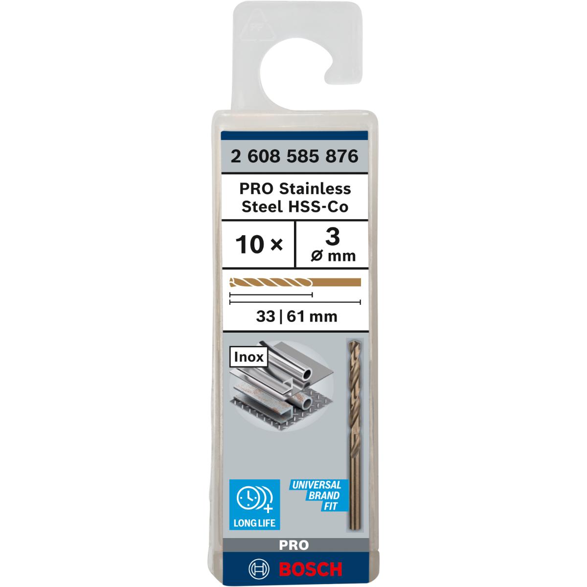 Bosch PRO Metallbohrer HSS-Co, DIN 338