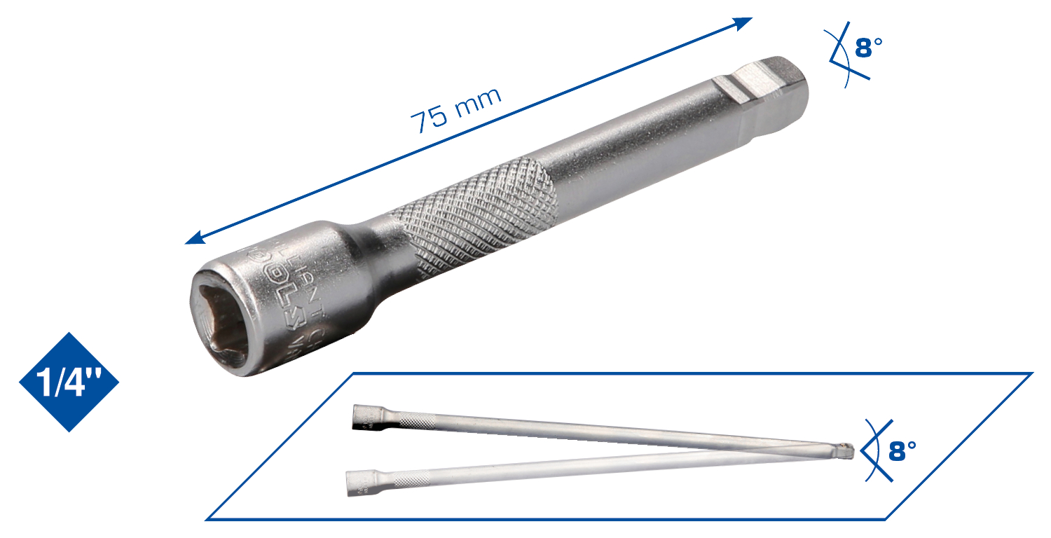 Brilliant Tools 1/4" Schwenkbare Verlängerung