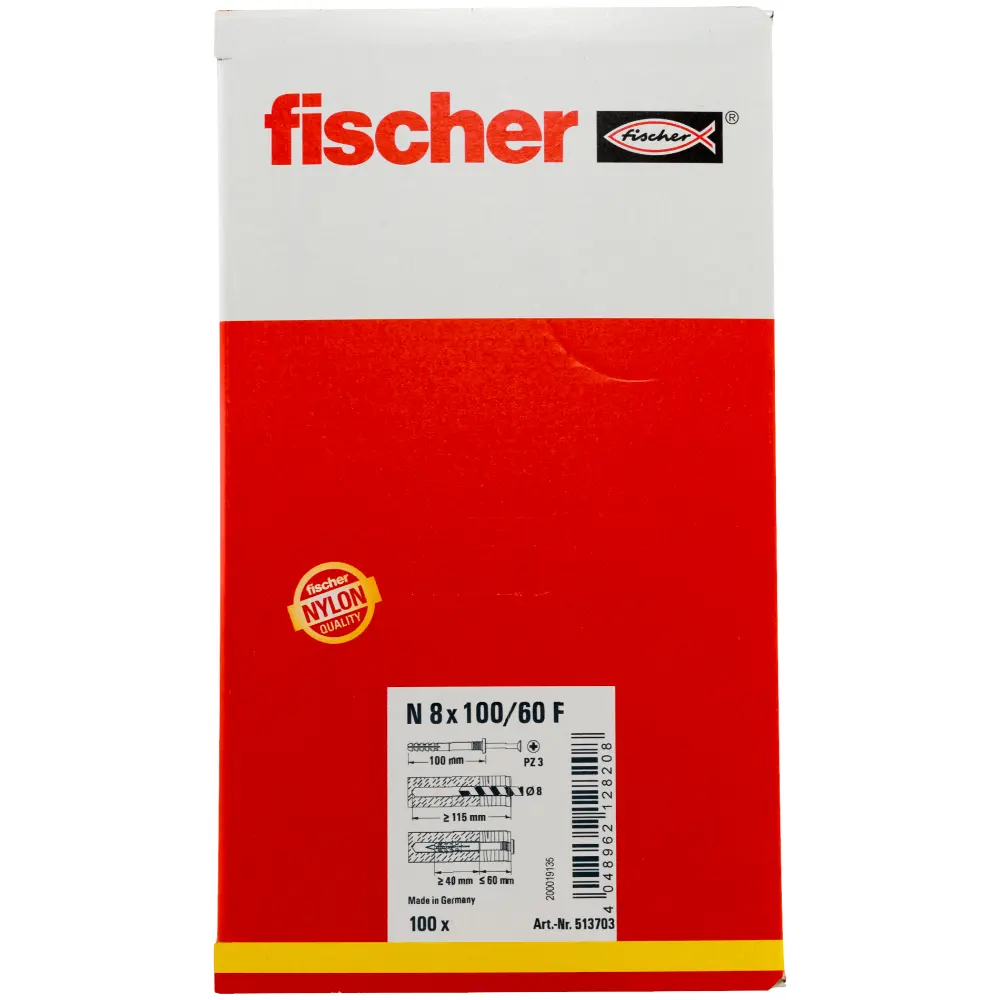 Fischer Nageldübel N 8x100/60 F (100)