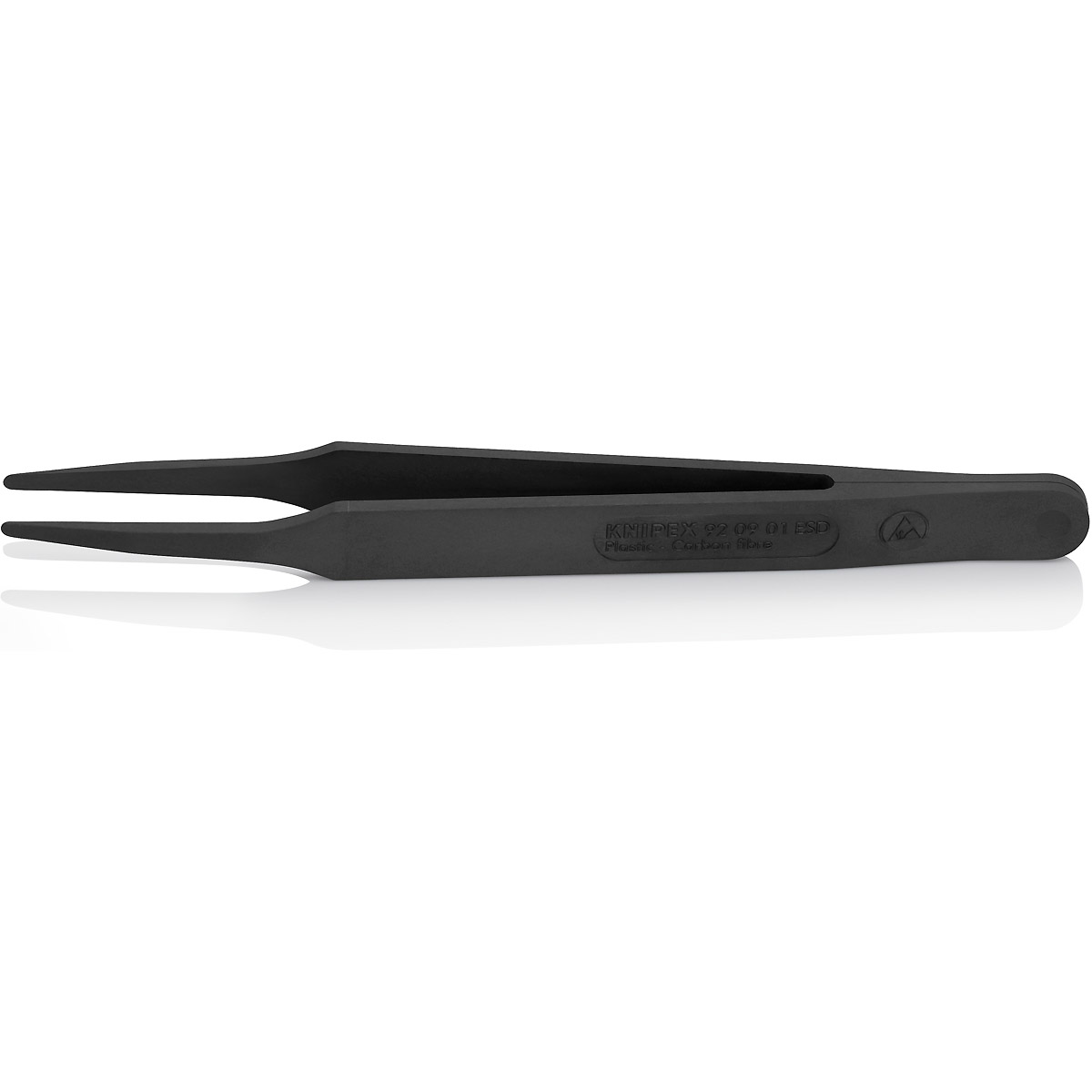 KNIPEX Kunststoffpinzette ESD, schwarz