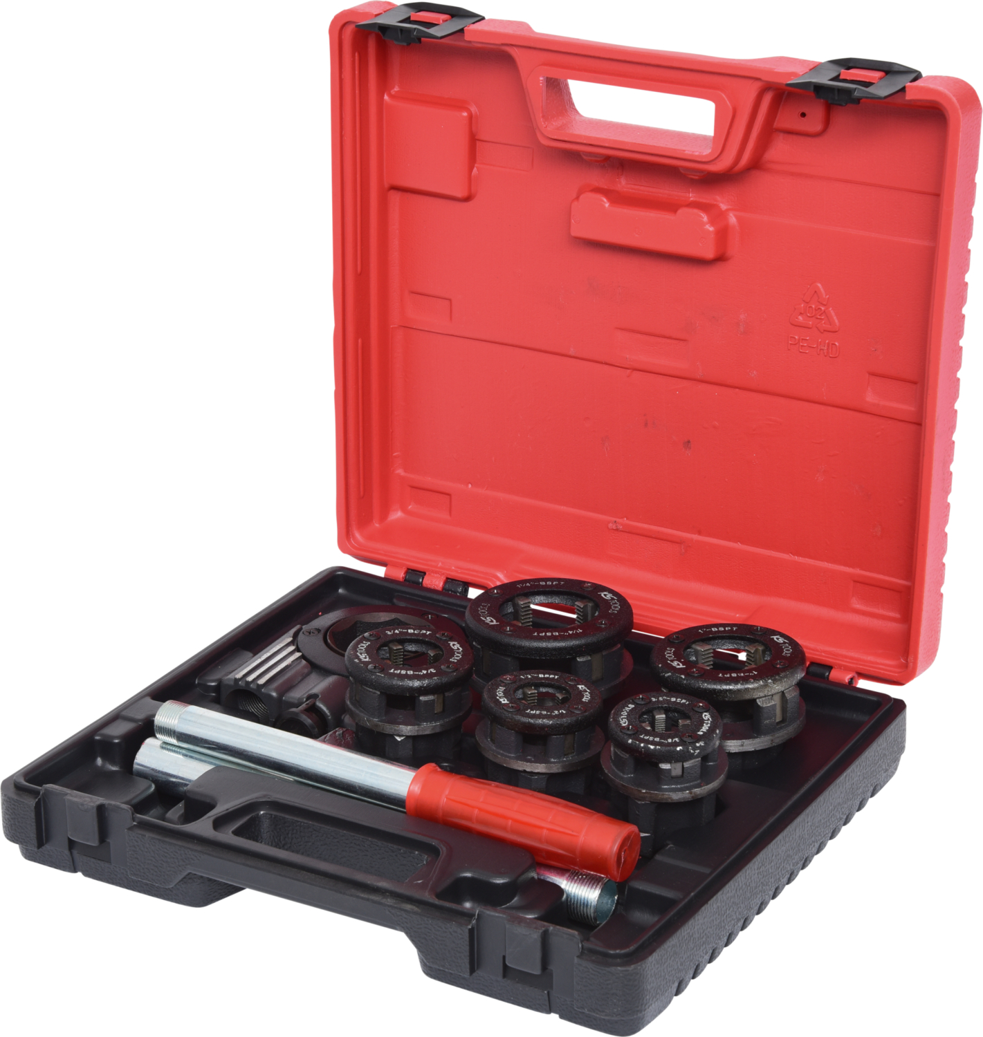KS Tools Gewinde-Schneidkluppen-Satz 3/8"-1.1/4", 8-tlg
