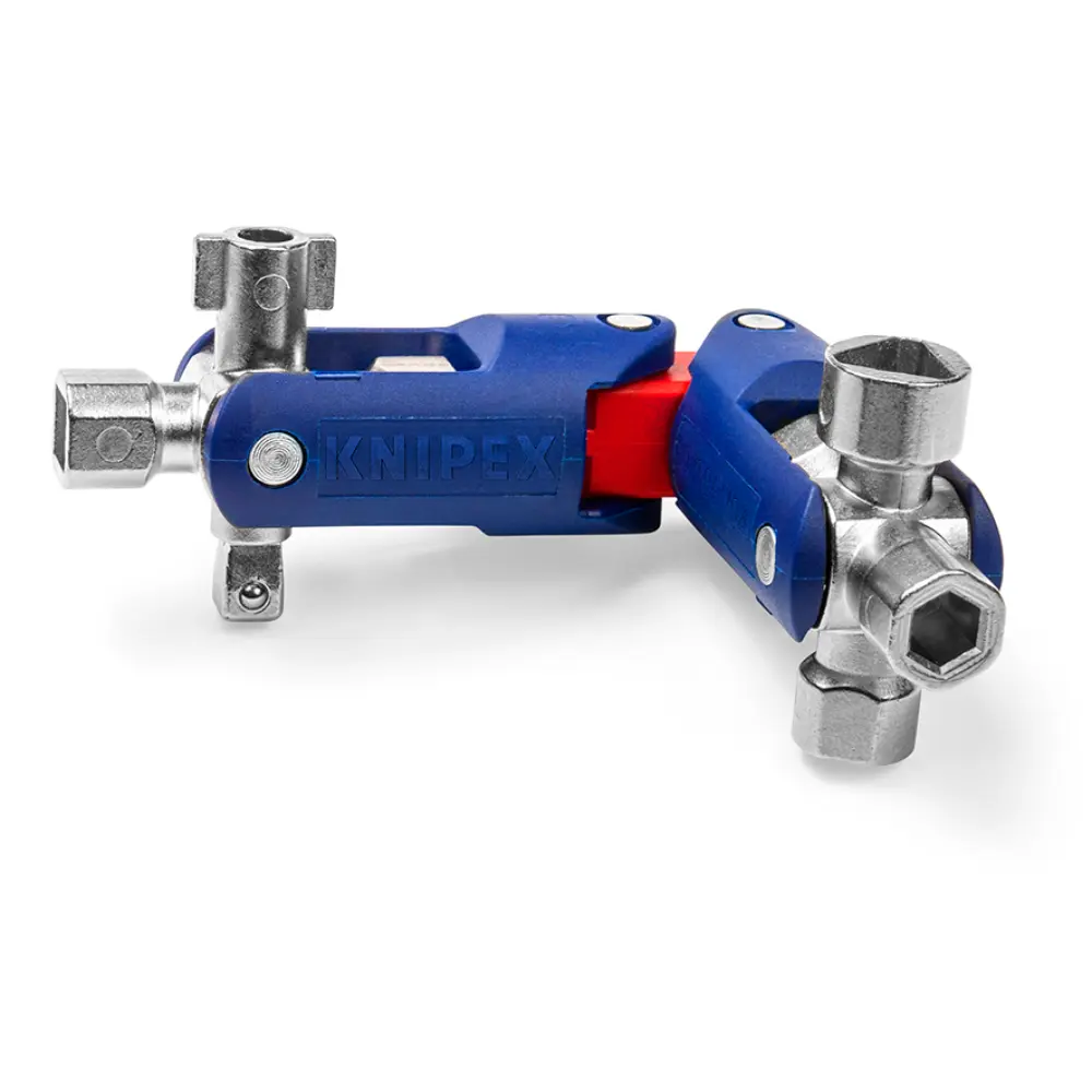KNIPEX Universalschlüssel JointKey Quadro für gängige Absperrsysteme 63 mm