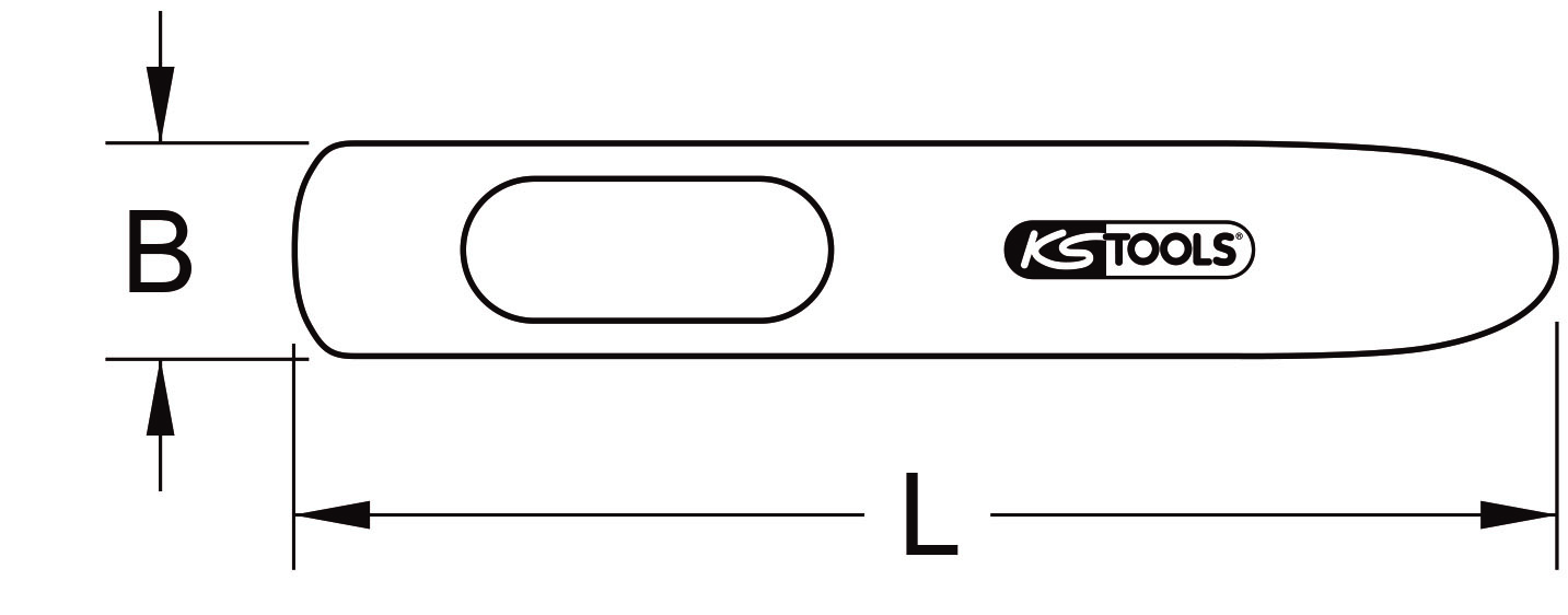 KS Tools Bördelmeißel,25x140mm
