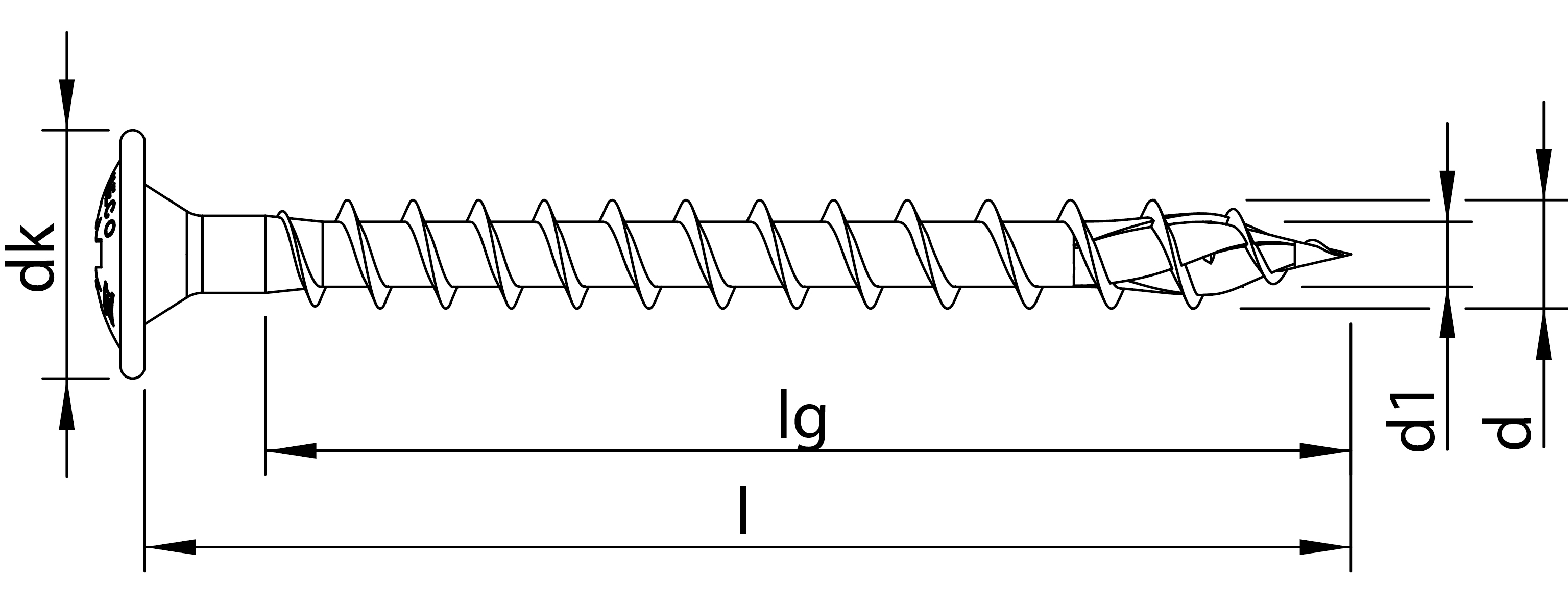 HECO TOPIX-plus, Rückwandschraube, Pozi-Drive, VVG, A3K