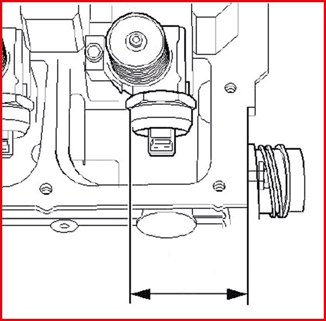 KS Tools Pumpe-Düse Einstelllehre, 4 Zylinder  