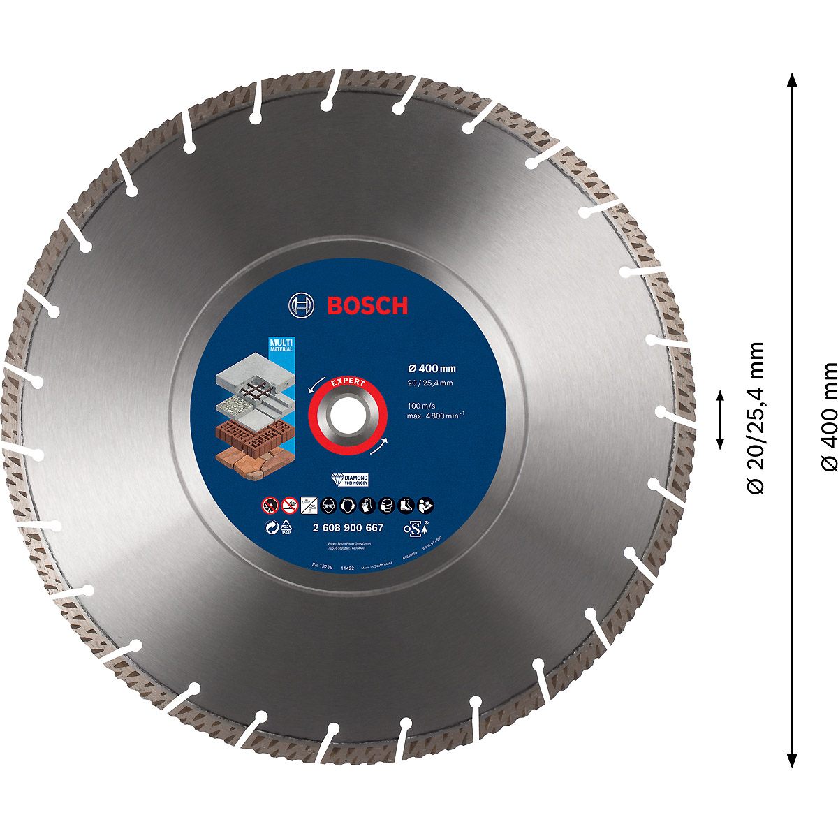 Bosch EXPERT MultiMaterial Diamanttrennscheiben, für Tischsägen