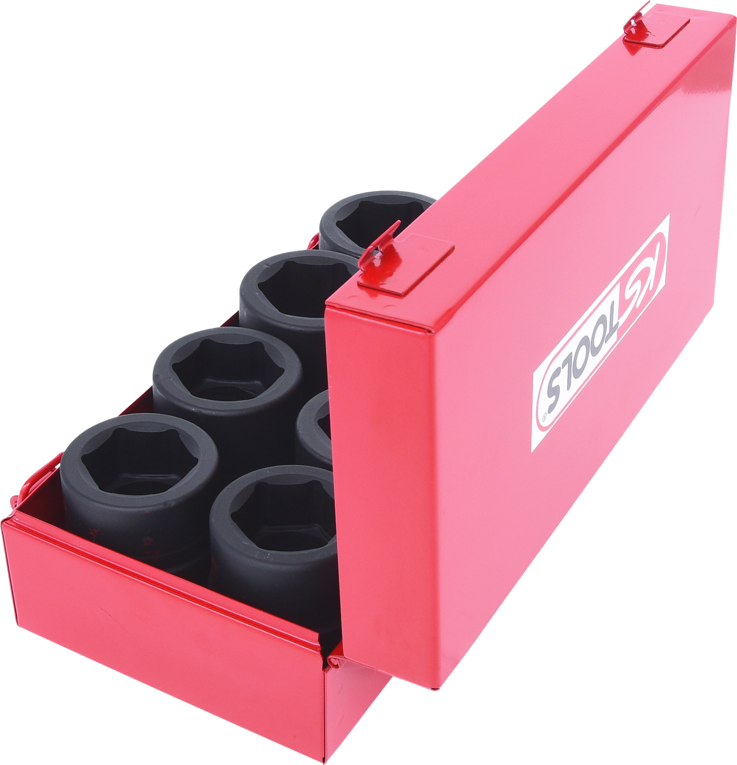 KS Tools 1" Sechskant-Kraft-Stecknuss-Satz, kurz, 8-tlg
