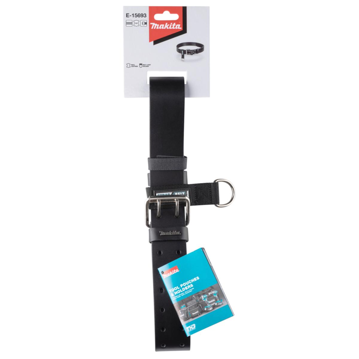 Makita Schwerlast Ledergürtel 1.380x48 mm - 0,3 kg - schwarz - E-15693