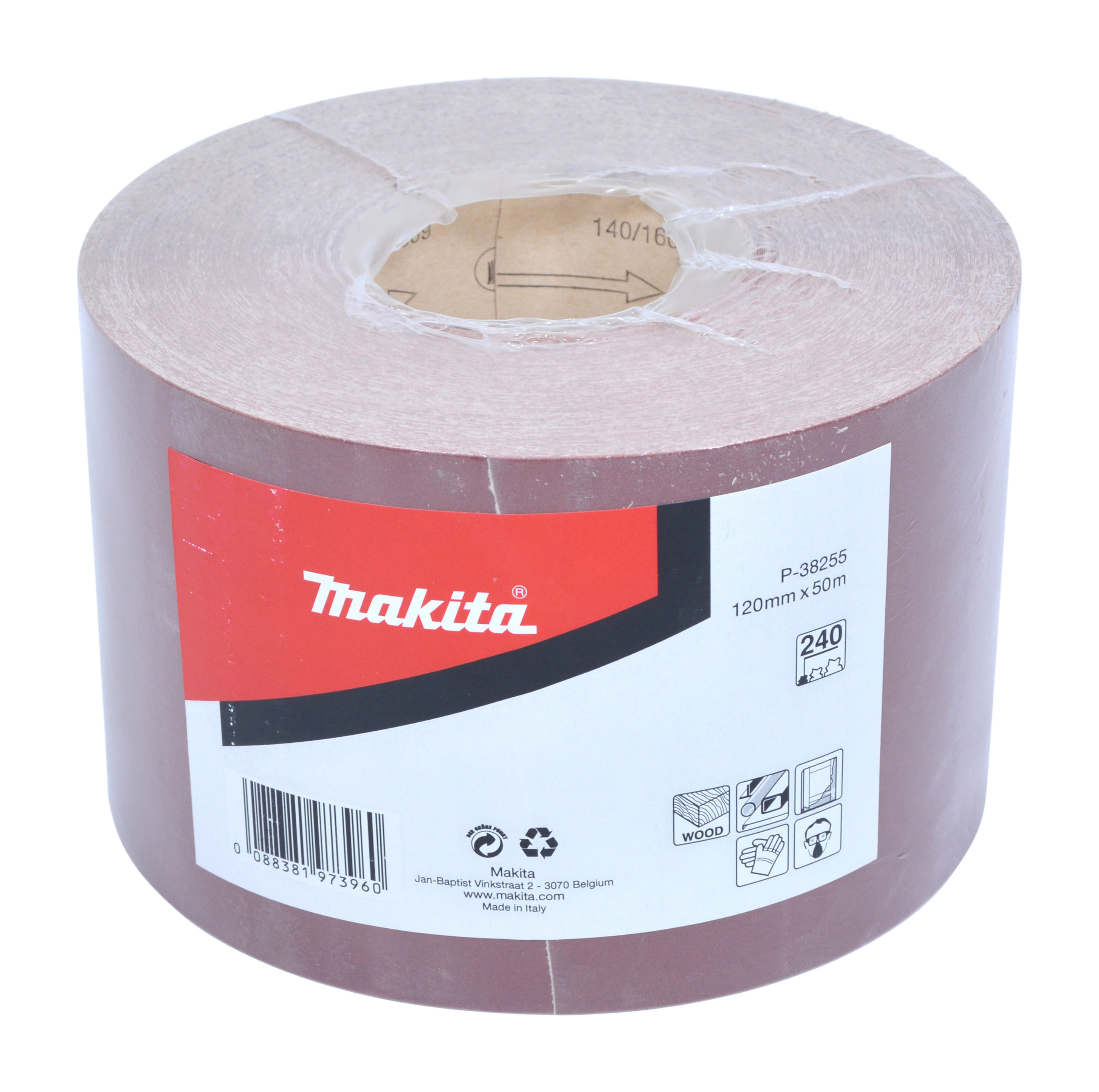 Makita Schleifpapier-Rolle, 120 mm x 50 m - Körnung 240 - P-38255