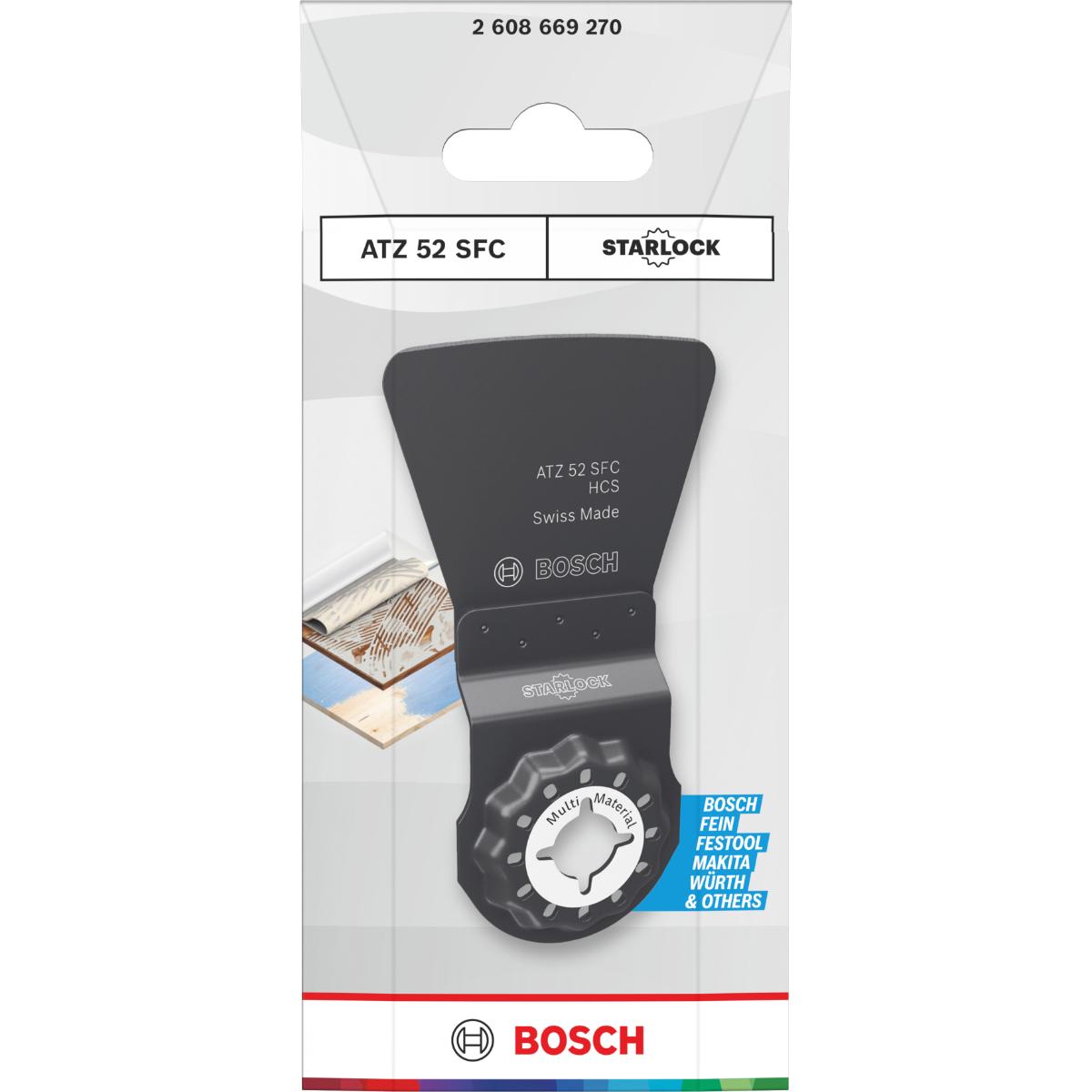 Bosch ATZ 52 SFC Multi Material Tauchsägeblatt, Starlock, 52 x 40 mm, 1-Stück