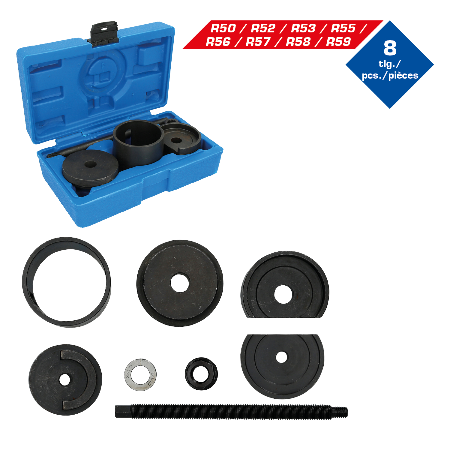 Brilliant Tools Silentlager-Werkzeug-Satz, für BMW Mini, 5-tlg - BT671850